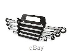 4-pc. Extra Long Flex-tête Ratcheting Box End Wrench Set (pouces) Tekton Wrn77062