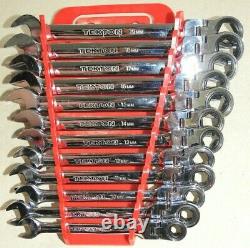 8-19 MM Clé À Cliquet Flex-tête Métrique Avec Plateau (12 Pièces)
