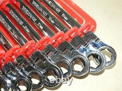 8-19 MM Clé À Cliquet Flex-tête Métrique Avec Plateau (12 Pièces)