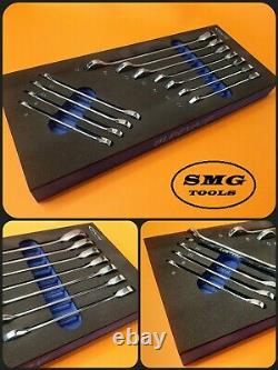 Blue Point Ratchet Spanner Set 8-21mm 11pc Wrench New Inc Tva Comme Vendu Par Snap On
