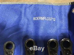 Boermflcg712 Clé À Cliquet À Tête Flexible Avec Verrouillage À Tête Bleue, 8-19 MM