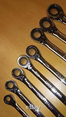 Clé À Cliquet Réversible USA 8pc Metric Réversible Clé À Clé