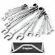 Cliquet Combiné Tête Flexible Duratech Sae 13 Pièces 5/16'' À 1