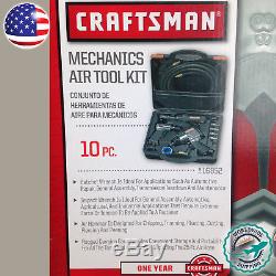 Craftsman 10 Pc Outils Pneumatiques Set Impact Wrench Kit 1/2 Pneumatique Marteau Ratchetnew