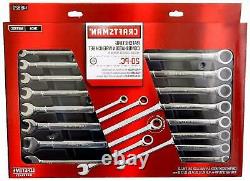 Craftsman 20 Pc Ratcheting Combination Wrench Tool Set Inch Metric # 41220