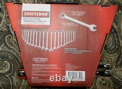 Craftsman 20 Piece Ratcheting Wrench Set Inch/metric 46820 Nouveau