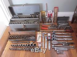 Craftsman 300pc Ratchet Socket Wrench Pliers Hammer Tool Box Set Vtg & New Lot