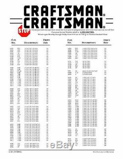 Craftsman 311 Pc Mechanics Tool Set 35311 Clé À Cliquet Clés 334