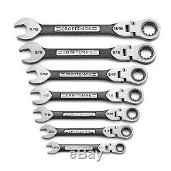 Craftsman 7pc Piece Pouce Sae Universal Flex Clé À Cliquet Set Combinaison