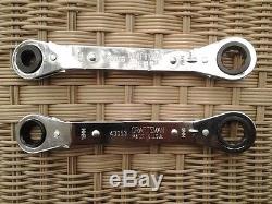 Craftsman USA Ratcheting Wrench Set, Box-end, Offset, Standard / Métrique, Sae / MM