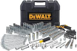 Dewalt Mechanics Tool Set, 247-pcs. Tooth Ratchet Socket Wrench (dwmt81535) Nouveau