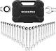 Ensemble De ClÉs À Cliquet CombinÉes Workpro De 22 PiÈces, Outils Cr-v À 72 Dents