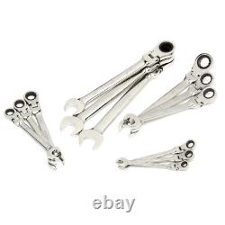 Ensemble De Clé À Cliquet Husky Master Sae Flex Head 72 Dent Box End Tool 12 Piece