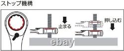 Ensemble De Clé En Verre À Cliquet Interchangeable Rmr700 Noir Contenu 7 Points