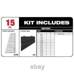 Ensemble De Clé Milwaukee 144-position Flex-head Ratcheting Sae Metric (30-piece)