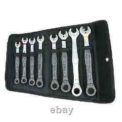 Ensemble De Clés Combinées Wera Ratcheting 8 Pièces Sae In Pouch Allemagne