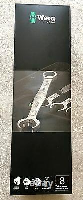 Ensemble De Clés Combinées Wera Ratcheting 8 Pièces Sae In Pouch Allemagne