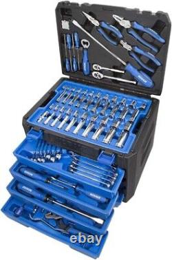 Ensemble d'outils complet Kobalt de 100 pièces dans un étui rigide avec clés à douille SAE/MÉTRIQUE et pinces NEUF