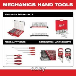Ensemble d'outils de mécanique comprenant des clés mixtes SAE et métriques (30 pièces)