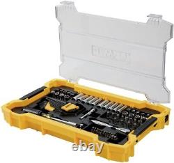 Ensemble d'outils mécaniques Genuine DeWalt DWMT45402 1/4 et 3/8 po, 131 pièces, ToughSystem
