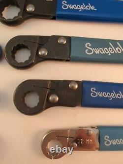 Ensemble de 11 clés à rochet Swagelok en métrique et SAE