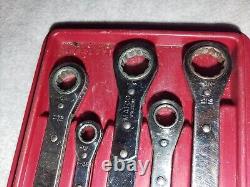 Ensemble de 5 clés à douille à cliquet double extra longues Matco SAE