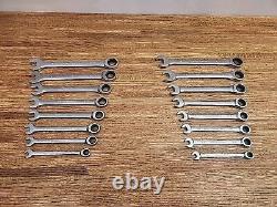 Ensemble de clés à cliquet Gearwrench métriques et SAE, ensemble de 16 pièces