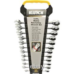 Ensemble de clés à cliquet Klutch, 12 pièces, métriques 8-19 mm