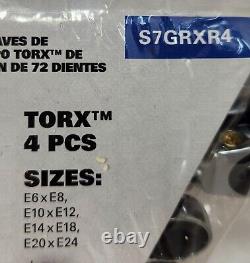 Ensemble de clés à cliquet à dents de 72 pour TORX Matco Tools S7GRXR4 (E6 E24)