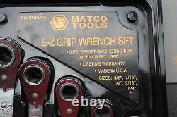 Ensemble de clés à cliquet à poignée dure Matco Tools SWRDO5T 3/8-5/8 & SWRDMG5T 8-15mm