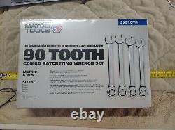 Ensemble de clés à cliquet combinées à denture de 90 dents MATCO Tools S9GRCM4 4 pièces