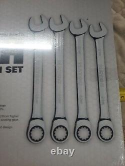 Ensemble de clés à cliquet combinées à denture de 90 dents MATCO Tools S9GRCM4 4 pièces