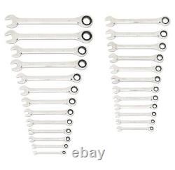 Ensemble de clés à cliquet combinées métriques et SAE de 25 pièces GEARWRENCH 86700