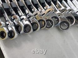Ensemble de clés à cliquet flexibles combinées métriques Matco Tools S7GRFM16, 16 pièces, 72 dents