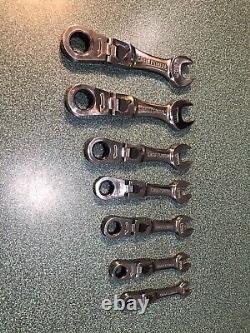 Ensemble de clés à cliquet métriques courtes à flexion de 7 pièces Craftsman
