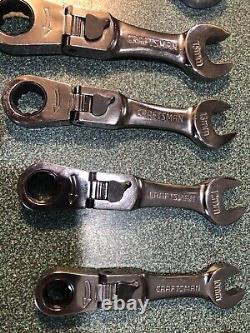 Ensemble de clés à cliquet métriques courtes à flexion de 7 pièces Craftsman