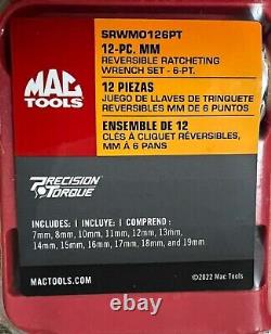 Ensemble de clés à cliquet réversibles Mac Tools Métrique 6pt SRWMO126PT