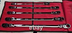 Ensemble de clés à cliquet réversibles à double flexion métrique Snap-on 5 pièces XFRRM705