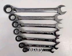 Ensemble de clés à cliquet réversibles métriques de 7 pièces Craftsman 42407 USA