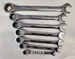 Ensemble de clés à cliquet réversibles métriques de 7 pièces Craftsman 42407 USA