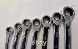 Ensemble de clés à cliquet réversibles métriques de 7 pièces Craftsman 42407 USA