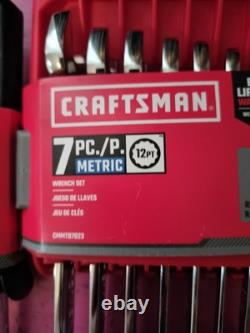 Ensemble de clés à cliquet réversibles métriques de 7 pièces Craftsman CMMT87023 Nouveau