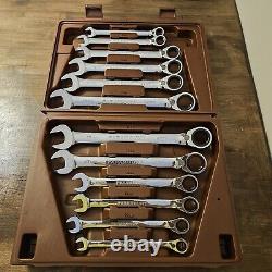 Ensemble de clés mixtes réversibles à cliquet métriques Paramount 12 pièces, 8mm-19mm