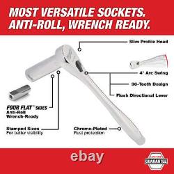 Ensemble de douilles à cliquet Milwaukee 48-22-9486 1/4-3/8 avec boîtier PACKOUT 106 pièces