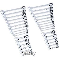 Gearwrench 32 Pc Ensemble De Clé À Cliqueter Combiné, Sae Métronique, Boîtier