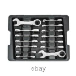 Gearwrench 85206 14pc Ratcheting Combinaison Stubby Wrench Set