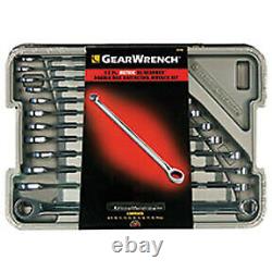 Gearwrench 85988 12 Pc Metric XL Gearbox Ensemble De Clé À Cliquet De Boîte Double