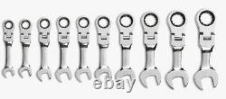 Gearwrench 9550 10 Pc 12 Pt Stubby Flex Combination Métric Wrench Set