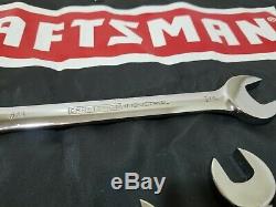Htf Craftsman USA Verrouillage Flex Head Set Sae Ratcheting Clé 5/16 3/4 Kz