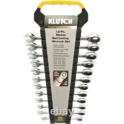 Jeu de clés à cliquet Klutch, 12 pièces, métrique 8-19 mm